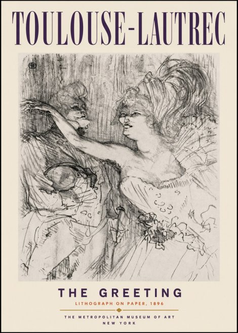 Toulouse-Lautrec The Greeting No2 - Poszter