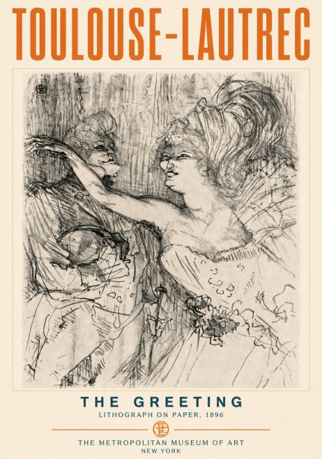 Toulouse-Lautrec The Greeting No4 - Poszter
