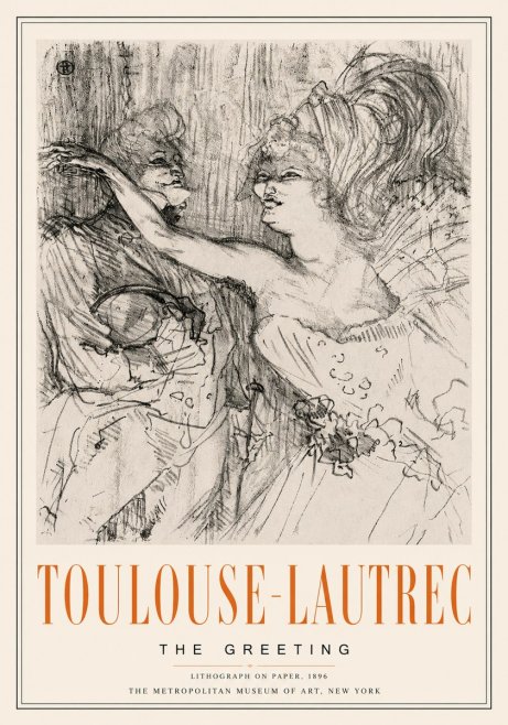 Toulouse-Lautrec The Greeting No6 - Poszter