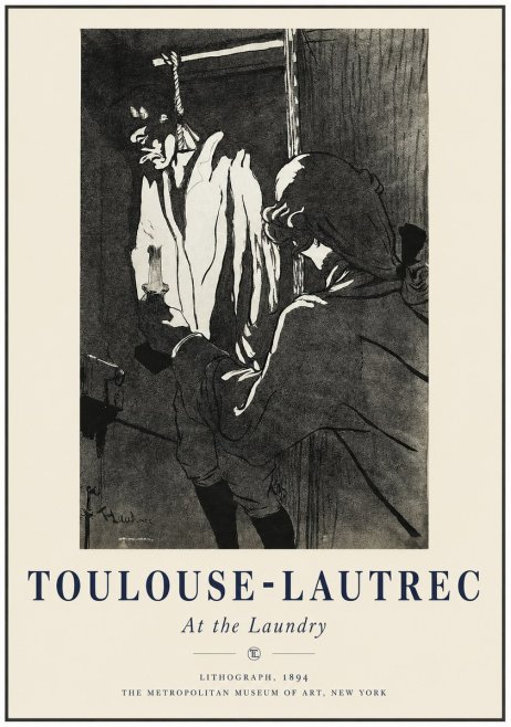 Toulouse-Lautrec At the Laundry No1 - Poszter