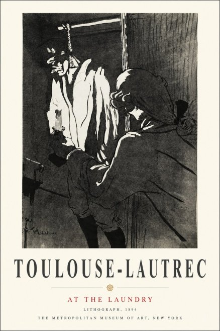 Toulouse-Lautrec At the Laundry No3 - Poszter