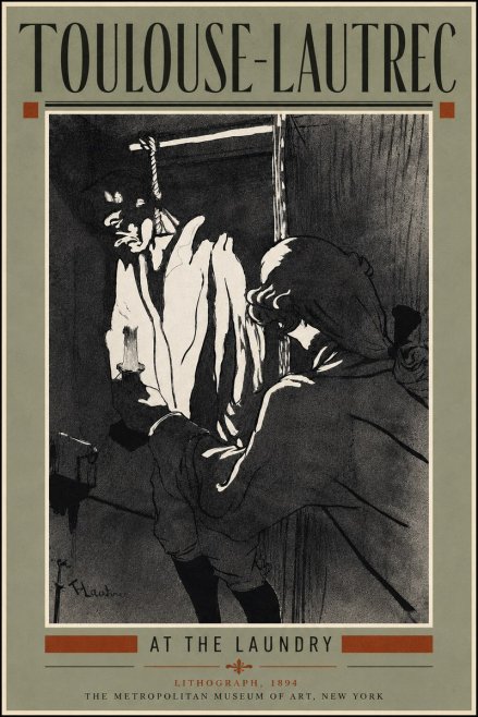 Toulouse-Lautrec At the Laundry No5 - Poszter