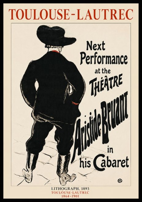 Toulouse-Lautrec Next Performance at the Théâtre Aristide Bruant in His Cabaret No1 - Poszter