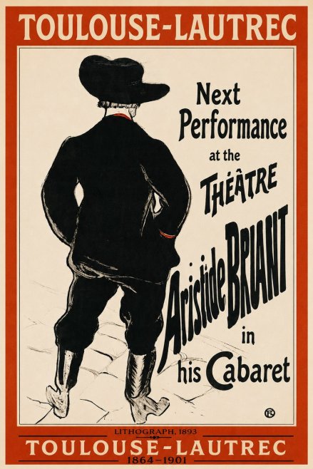 Toulouse-Lautrec Next Performance at the Théâtre Aristide Bruant in His Cabaret No2 - Poszter