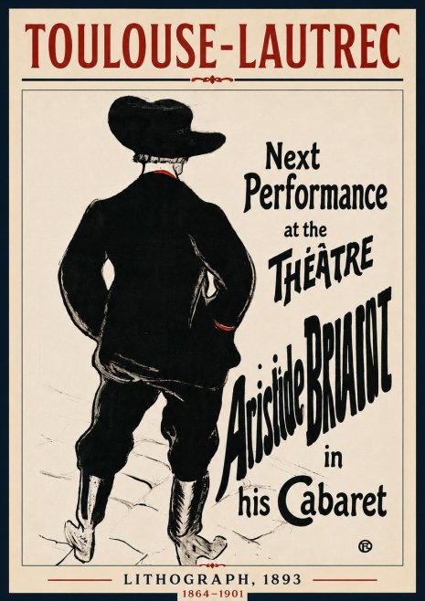 Toulouse-Lautrec Next Performance at the Théâtre Aristide Bruant in His Cabaret No5 - Poszter