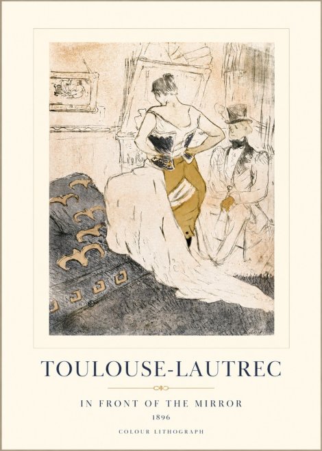 Toulouse-Lautrec In Front of the Mirror No1 - Poszter
