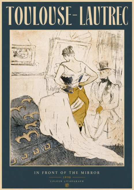 Toulouse-Lautrec In Front of the Mirror No5 - Poszter