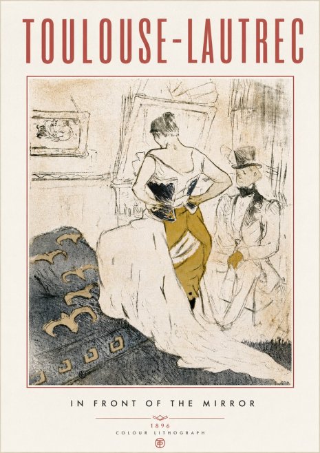 Toulouse-Lautrec In Front of the Mirror No6 - Poszter