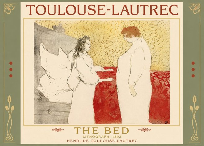 Toulouse-Lautrec The Bed No2 - Poszter