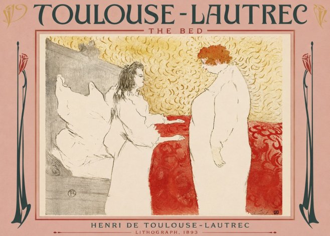 Toulouse-Lautrec The Bed No3 - Poszter