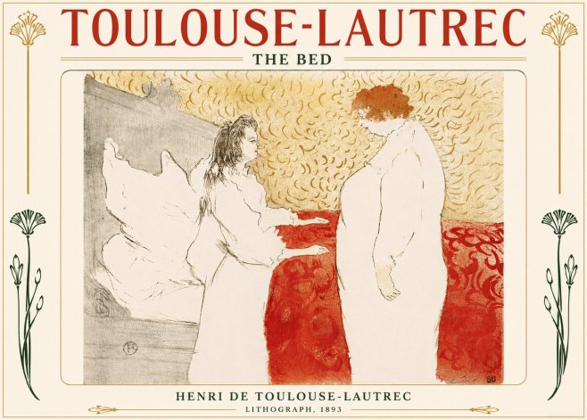 Toulouse-Lautrec The Bed No5 - Poszter