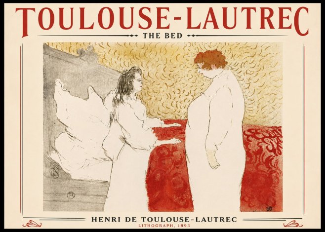 Toulouse-Lautrec The Bed No6 - Poszter
