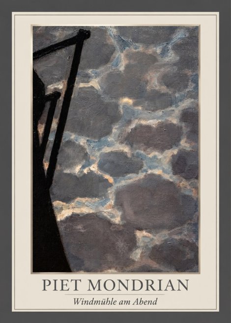 Piet Mondrian Windmühle Am Abend I No1 - Poszter