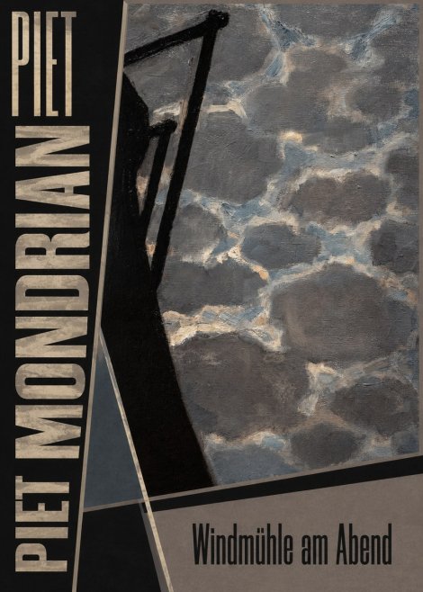 Piet Mondrian Windmühle Am Abend I No5 - Poszter