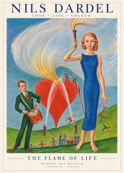 Nils Dardel The Flame of Life No2 - Poszter
