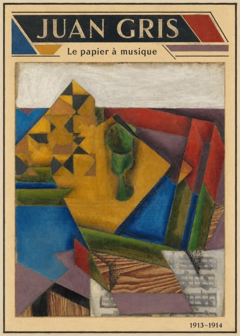 Juan Gris Le Papier À Musique No3 - Poszter