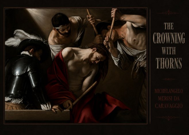 Michelangelo Merisi da Caravaggio The Crowning with Thorns I No3 - Poszter