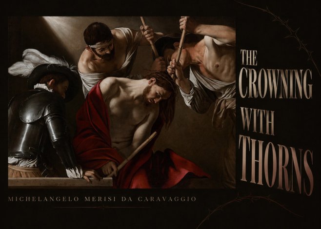 Michelangelo Merisi da Caravaggio The Crowning with Thorns I No5 - Poszter