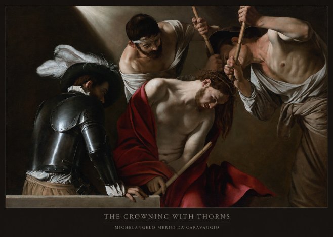 Michelangelo Merisi da Caravaggio The Crowning with Thorns I No6 - Poszter
