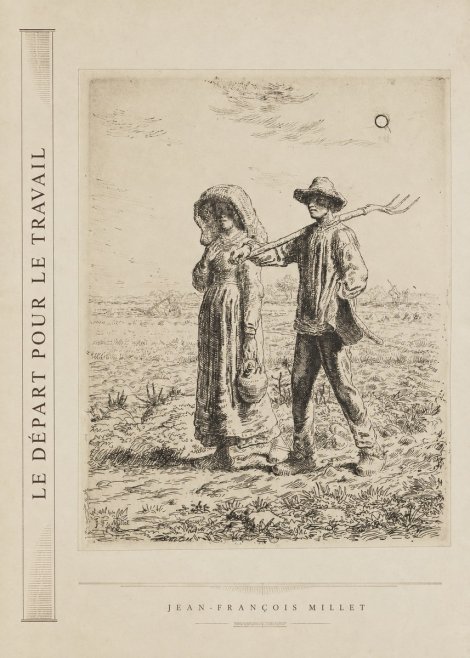 Jean-François Millet Le Départ Pour Le Travail II No2 - Poszter
