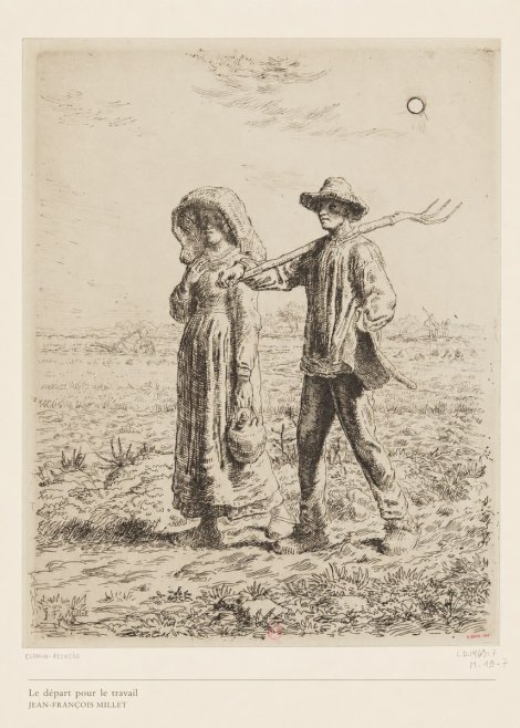 Jean-François Millet Le Départ Pour Le Travail II No6 - Poszter