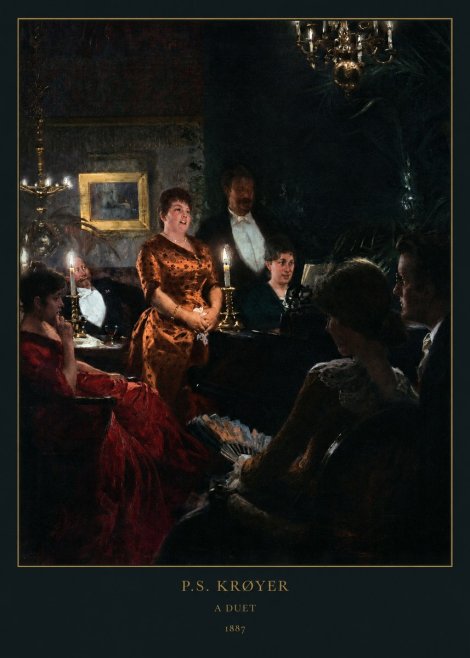 P.S. Krøyer A Duet No6 - Poszter