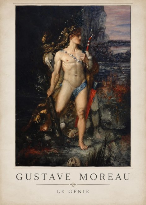 Gustave Moreau Saint Sebastian I No5 - Poszter