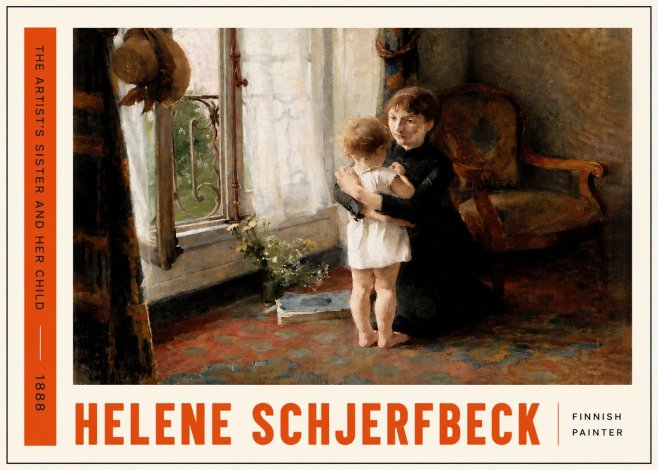 Helene Schjerfbeck The Artist's Sister and Her Child No6 - Poszter