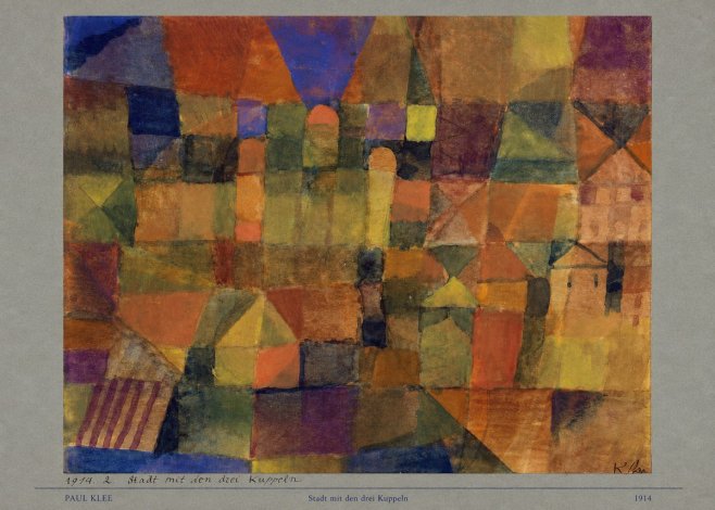 Paul Klee Stadt Mit Den Drei Kuppeln No6 - Poszter
