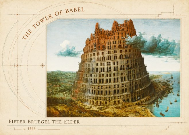 Pieter Bruegel The Tower of Babel III No5 - Poszter