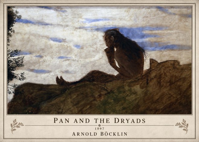 Arnold Böcklin Pan and the Dryads No1 - Poszter