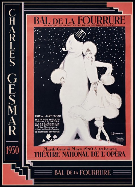 Charles Gesmar Bal De La Fourrure I No2 - Poszter