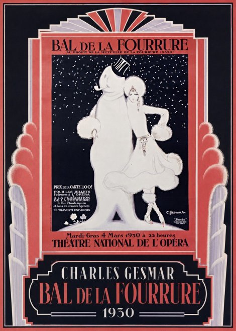 Charles Gesmar Bal De La Fourrure I No3 - Poszter