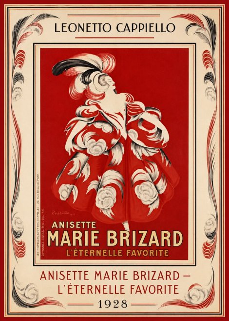 Leonetto Cappiello Ansette Marie Brizard - L'éternelle Favorite No1 - Poszter