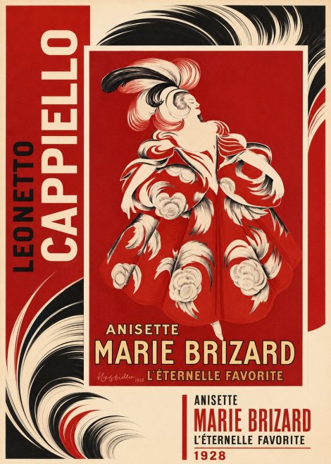 Leonetto Cappiello Ansette Marie Brizard - L'éternelle Favorite No2 - Poszter
