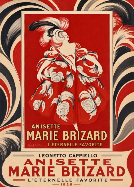 Leonetto Cappiello Ansette Marie Brizard - L'éternelle Favorite No4 - Poszter