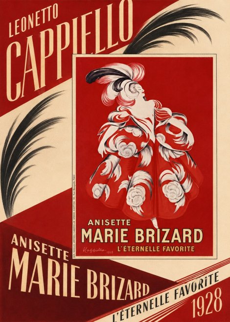 Leonetto Cappiello Ansette Marie Brizard - L'éternelle Favorite No5 - Poszter