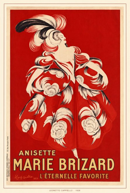 Leonetto Cappiello Ansette Marie Brizard - L'éternelle Favorite No6 - Poszter