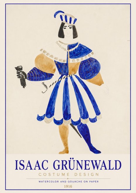 Isaac Grünewald Costume Design III No1 - Poszter