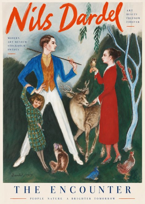 Nils Dardel The Encounter No6 - Poszter