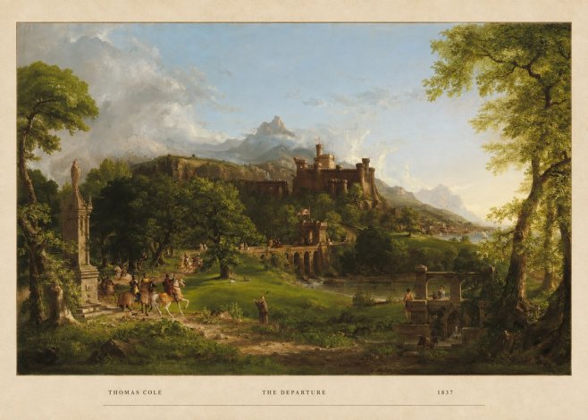 Thomas Cole The Departure II No4 - Poszter