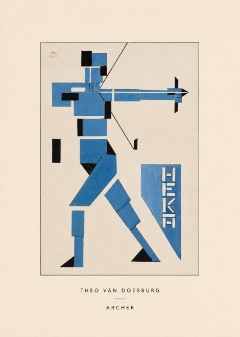 Theo van Doesburg Archer No4 - Poszter