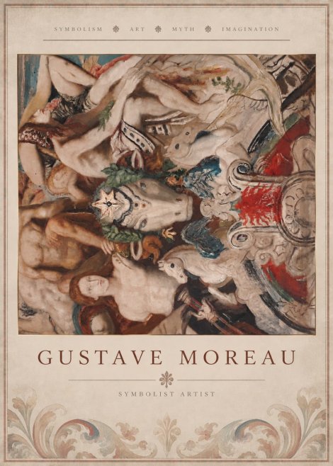 Gustave Moreau Mythological Composition No5 - Poszter