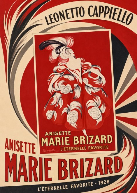 Leonetto Cappiello Anisette Marie Brizard - L'éternelle Favorite No2 - Poszter