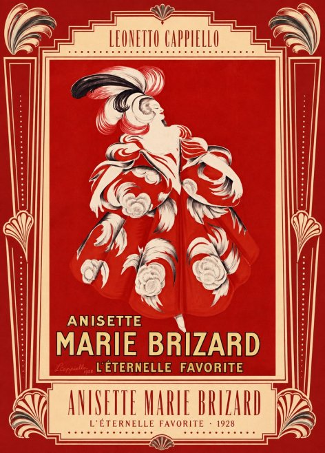 Leonetto Cappiello Anisette Marie Brizard - L'éternelle Favorite No4 - Poszter