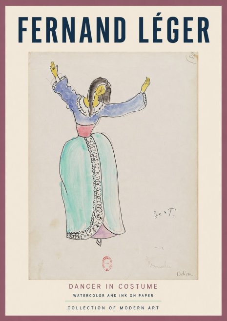 Fernand Léger Manuela Bolívar I No2 - Poszter