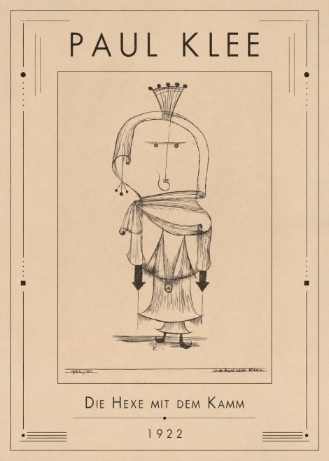 Paul Klee Die Hexe Mit Dem Kamm No1 - Poszter