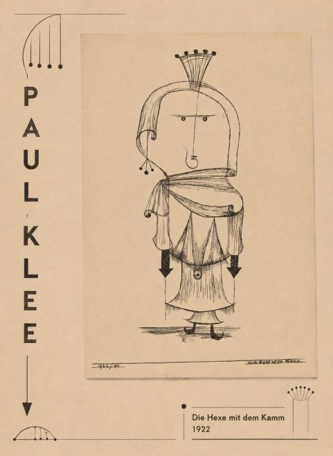 Paul Klee Die Hexe Mit Dem Kamm No2 - Poszter