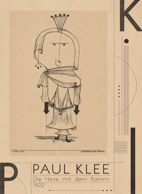 Paul Klee Die Hexe Mit Dem Kamm No3 - Poszter