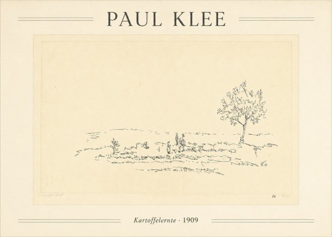 Paul Klee Kartoffelernte · 1909 No1 - Poszter
